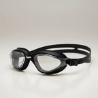 luwa Apex Clear Vision black training goggles with anti-fog coating and comfortable silicone seal.