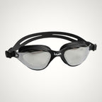 luwa Apex Clear Vision black and gray mirrored swimming goggles with anti-fog coating and soft silicone seal.