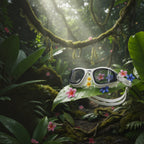 luwa Apex Clear Vision white and gray swimming goggles with anti-fog coating and comfortable silicone seal.