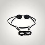 luwa Apex Elite Pro black plating silver mirrored racing swim goggles with adjustable strap and nose bridge