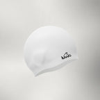 Luwa Apex swim cap in ivory, made of premium silicone. Features a comfortable, hydrodynamic design for reduced drag and a secure fit.