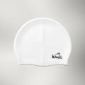 Luwa Apex swim cap in ivory, made from premium silicone for comfort and durability. Features a hydrodynamic shape.