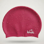 Luwa Apex swim cap in red wine, made of premium silicone for comfort and durability. Features a hydrodynamic shape and logo.