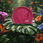 Luwa Apex swim cap in red wine, made of premium silicone for comfort and durability. Features a hydrodynamic shape.