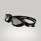 luwa Apex Vision Pro black training goggles with clear lenses and adjustable strap. Features anti-fog coating.
