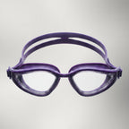 luwa Apex Vision Pro purple clear training swim goggles with adjustable nose bridge and anti-fog coating