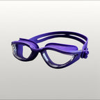 luwa Apex Vision Pro purple clear training goggles with anti-fog coating and adjustable nose bridges.